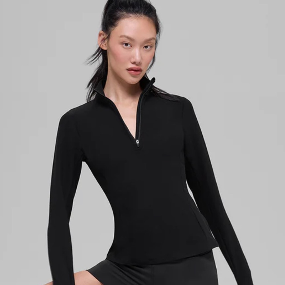 Alo yoga Alosoft 1/2 Zip Rapid pullover black
